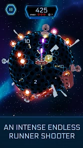 Galaxy Swirl: Hexa Endless Run screen 1
