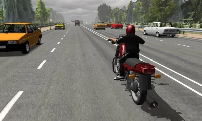 Русский мото гонщик 3D screenshot №2