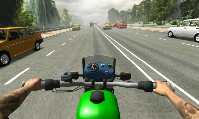 Русский мото гонщик 3D screenshot №4