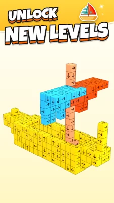 Tap Out Убрать 3D кубики screen 4